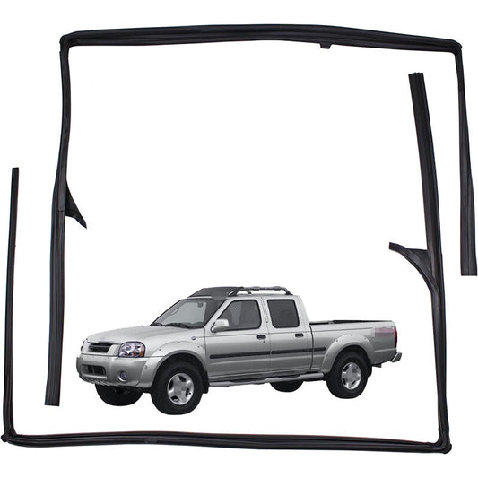 Rubber for the right-hand front door window operating channel of for Nissan D22 Frontier 1998 - 2004 LH Q