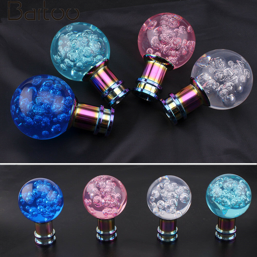 Shift Knob Crystal Bubbles Acylic 33mm Ball Manual Transmission Gear Shift Knob