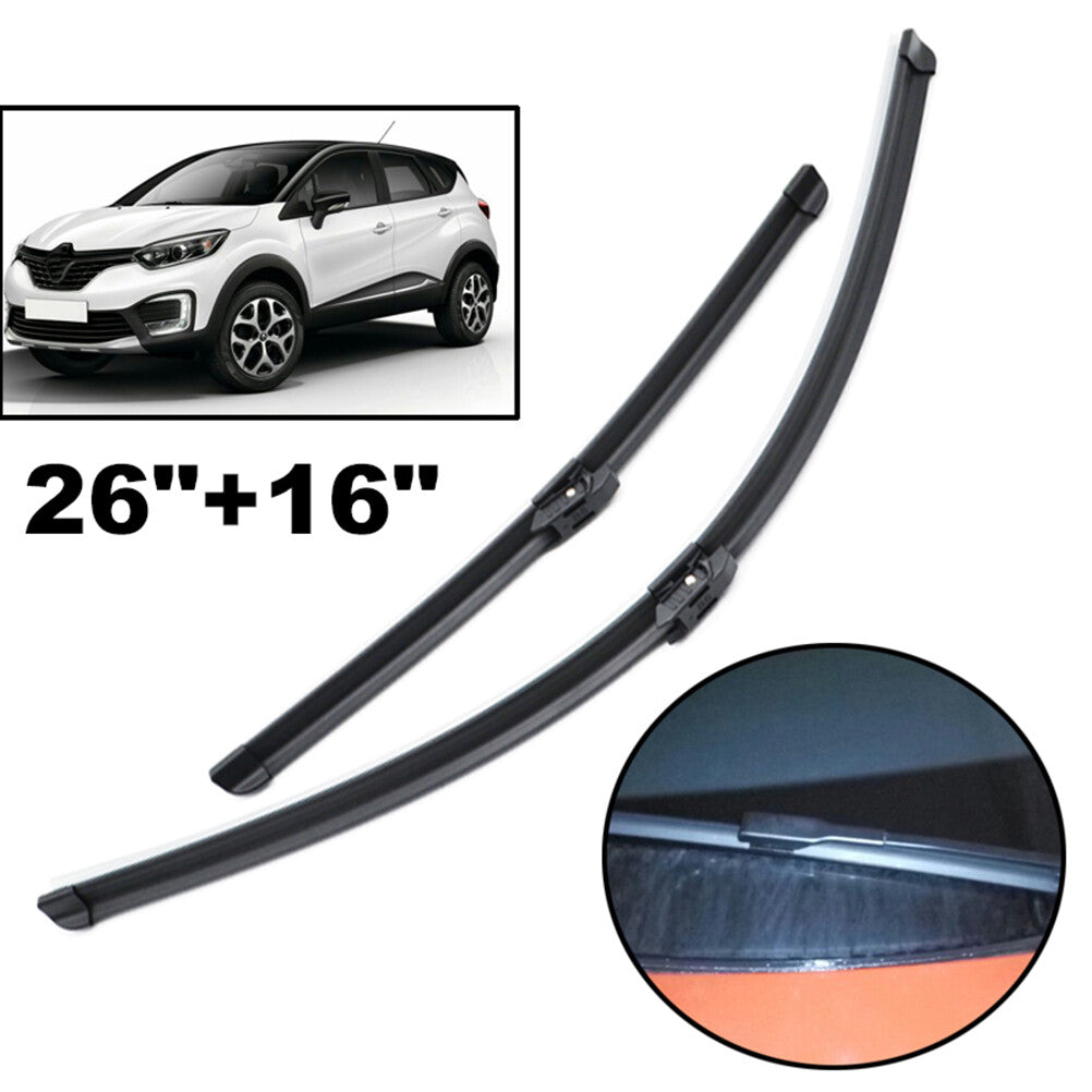 for Renault Captur Capture 2016-2020 WINDSHIELD WIPER BLADES SET FRONT Q
