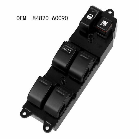 For 1997-2001 for Toyota for Camry for Corolla Driver Side Master Power Window Switch Black