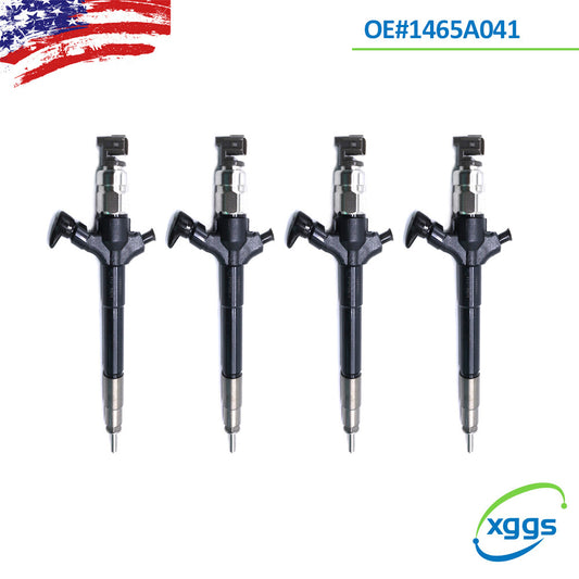 Set of 4 1465A041 Common Rail Fuel Injector for Mitsubishi 4D56 L200 TRITON 2.5L