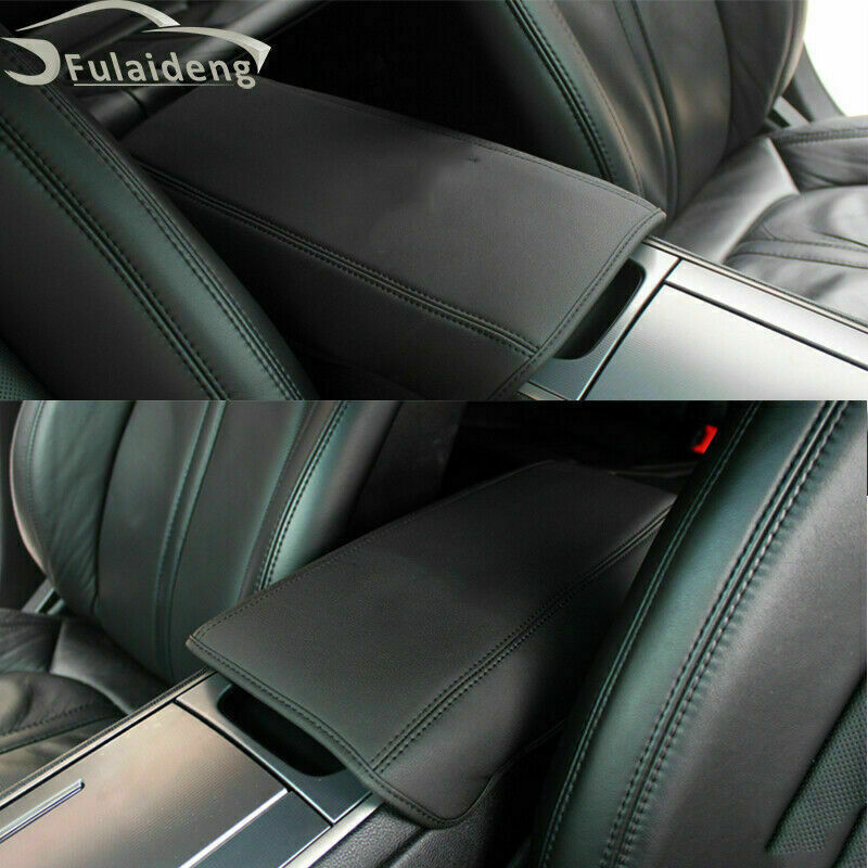 for Lincoln MKZ 2017-2019 Black Armrest Pad Cover Center Console Box Cushion Mat Q