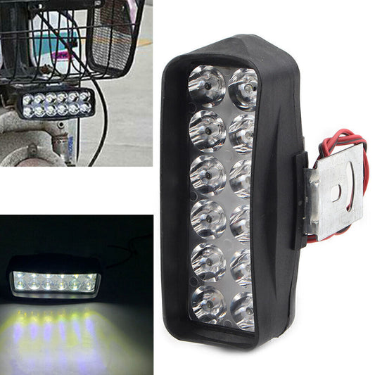 For Car UTV ATV Motorcycle External Headlight Spot Fog Light 12-LED Headlamp 1X Q