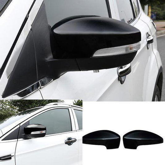 for Ford Escape 13-2019 Cover Trim Exterior Rear View Mirror ABS Gloss Black 2X