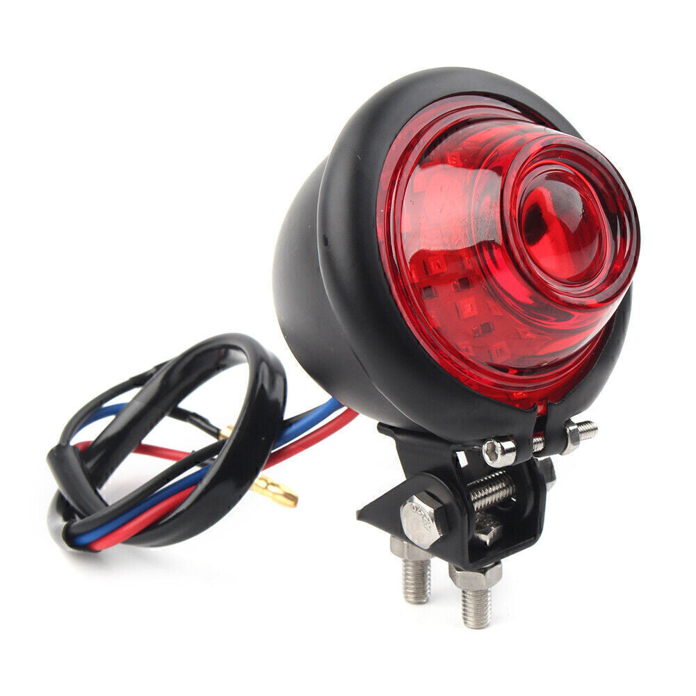 for Harley Chopper Bobber Motorcycle Bates Style LED Brake Stop Rear Tail Light