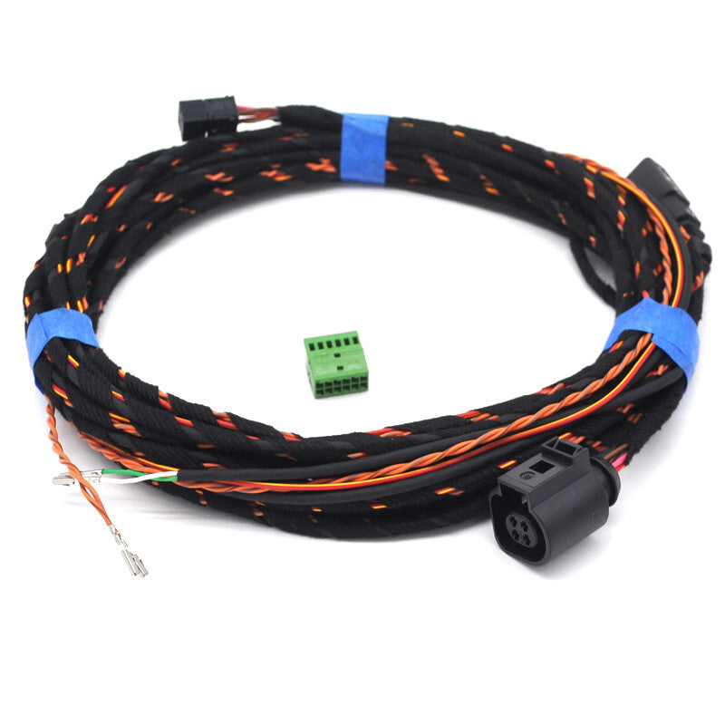 Reverse backup Emblem Rear Camera retrofit Cable wiring for vw for golf mk8 MQB EVO v