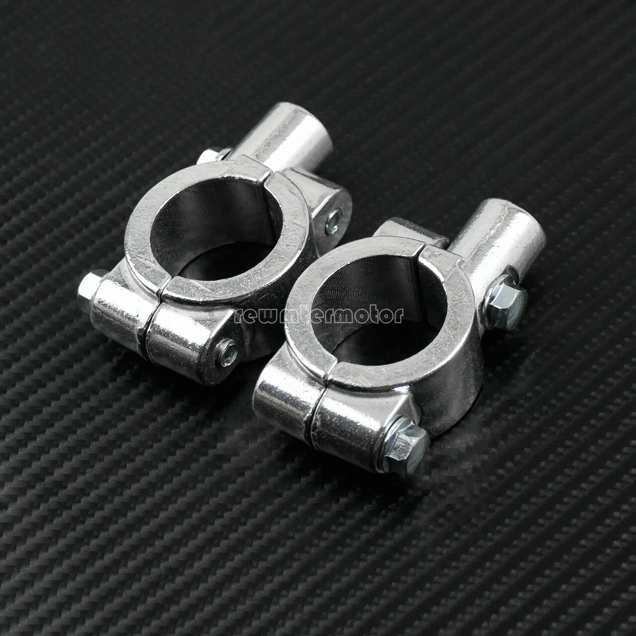 10mm Motorcycle Mirror Bracket Handlebar Mirrors Clamp Mount Brackets Silver Q