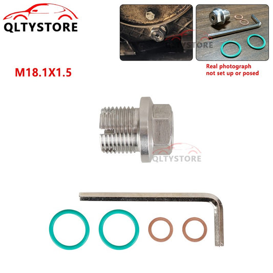 M18.1X1.5 Oil Drain Plug Self Tapping Oil Pan Thread Repair Kit with O-Ring Q