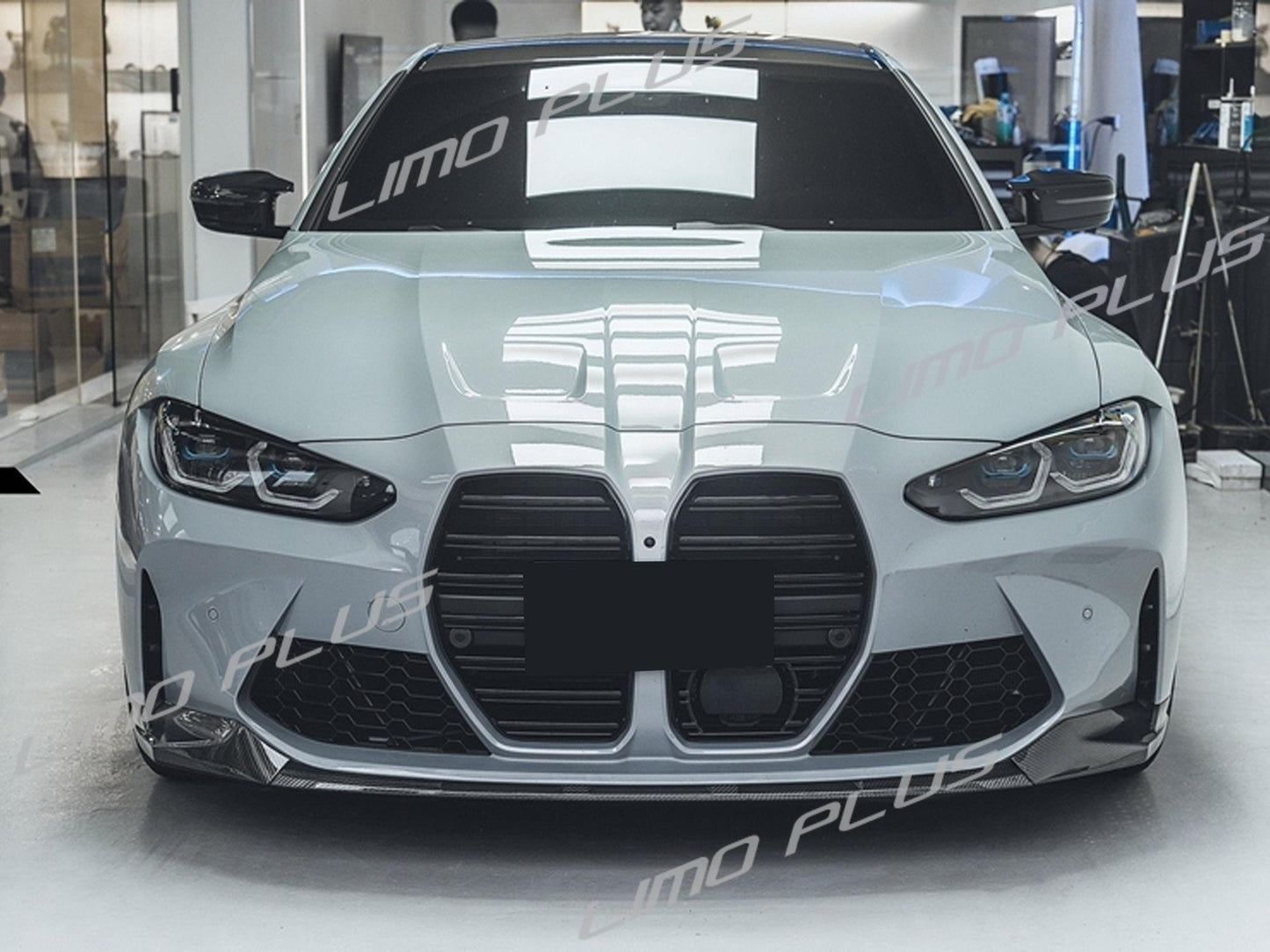 For 21-24 for BMW G80 M3 G82 M4 Performance Style Carbon Lok Front Bumper Lip Kit Q
