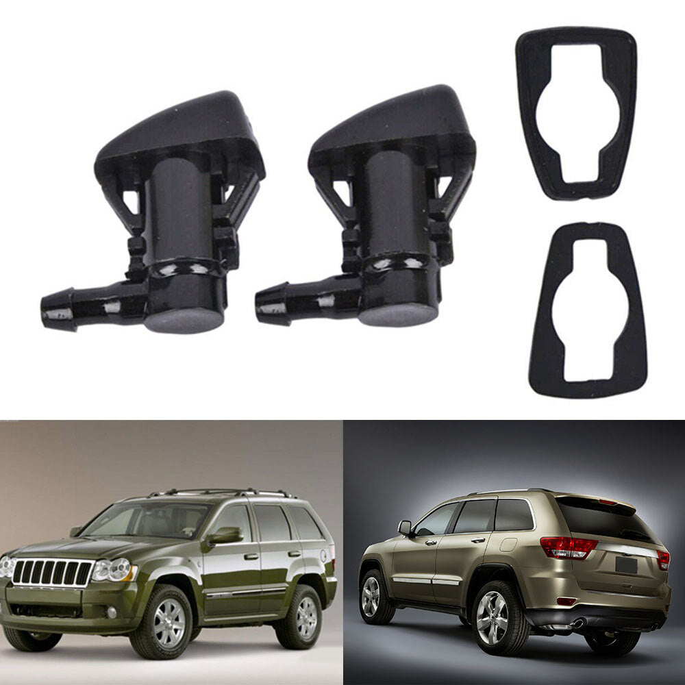 2-Piece Windshield Washing Spray Nozzle for Jeep Cherokee, for Dodge , and Durango Caravan n