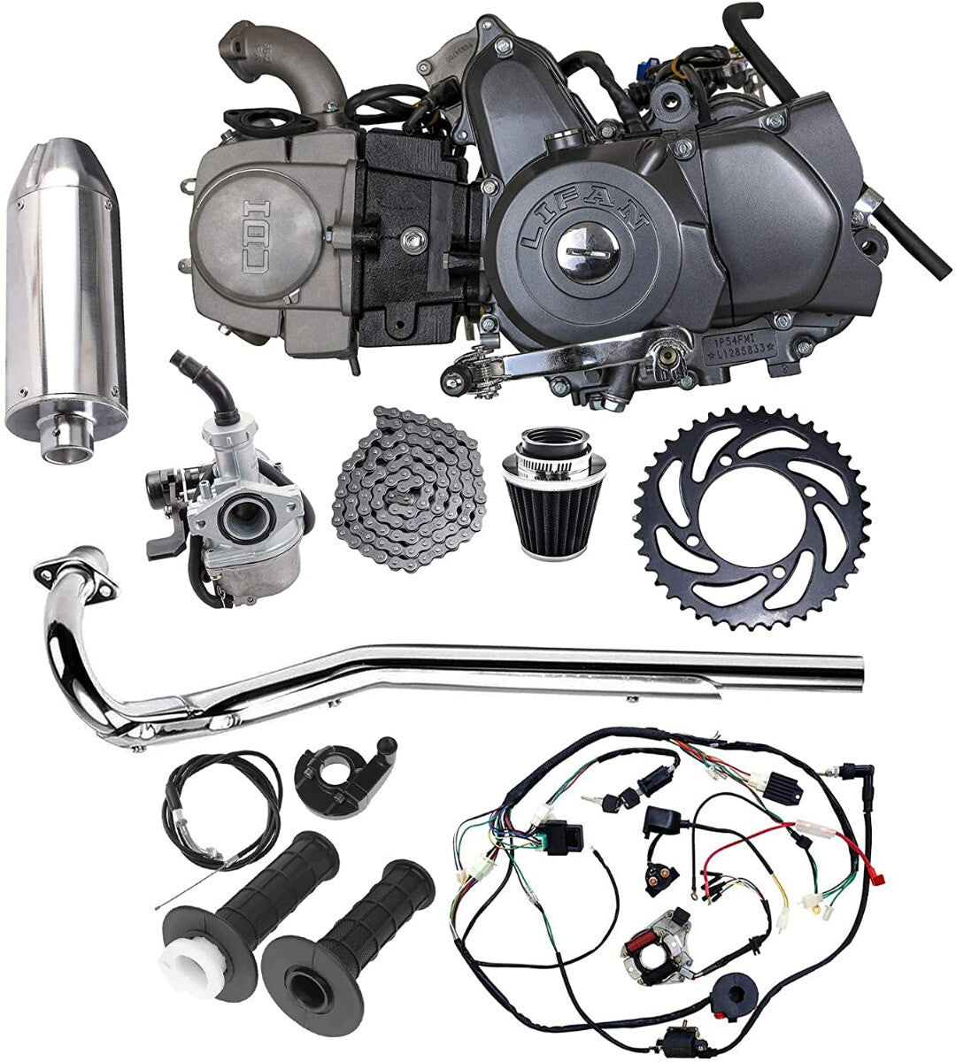for Lifan 125cc Semi-Automatic Motor Kit for Honda Trail CT70 CT90 SSR 70 110 Pit Bikes