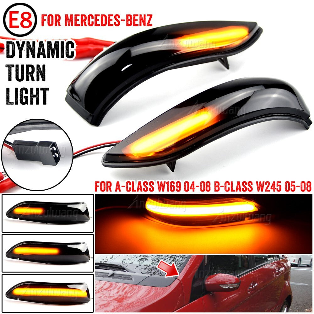 Dynamic Side Turn Signal Light for Mercedes-Benz A-Class W169 B-Class 2004-2008