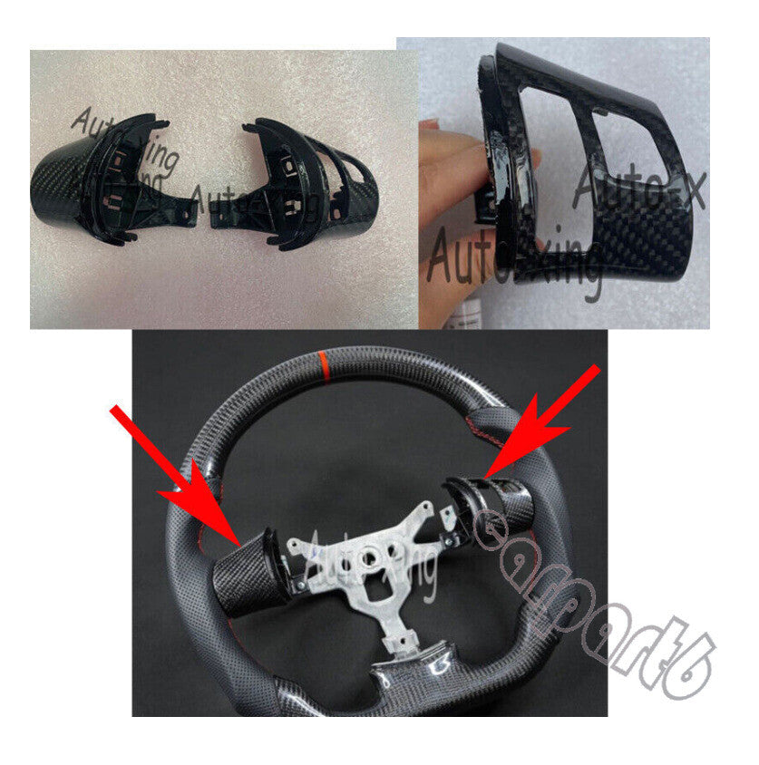 100%Real Carbon Cover C6 for Corvette Steering Wheel Trim Replacements 2006-2013 Q