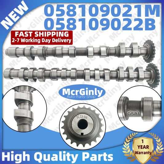 Intake and exhaust camshafts #058109021M #058109022B are suitable for Audi A3, A4, A6, TT, and for Golf . n