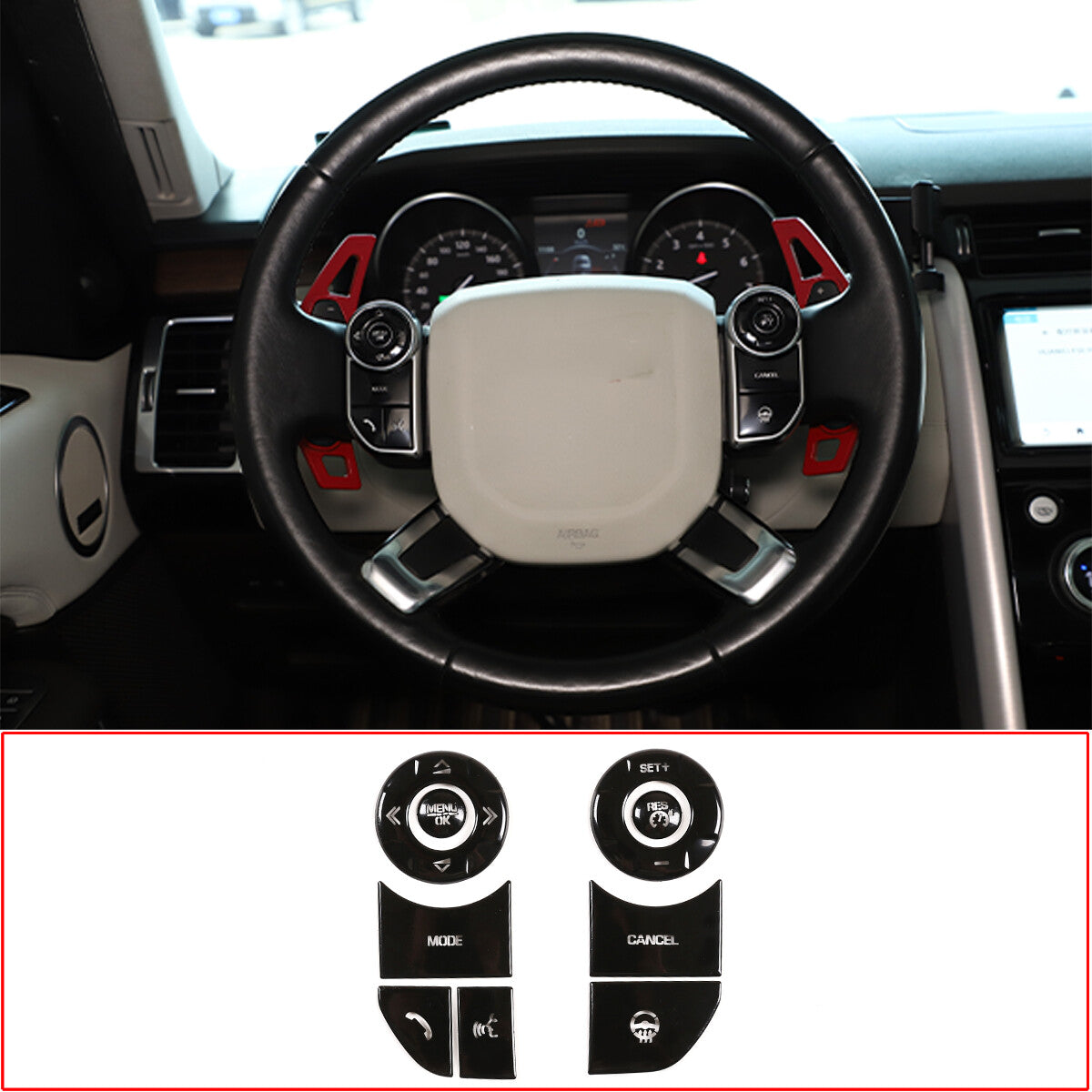 ABS smoked black taillight cover decoration suitable for Subaru XV 2018-2022- v