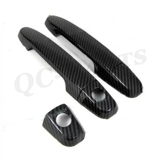 For 2005-2010 for Scion tC Hatchback Carbon Fiber Side Pull Door Handle Covers Trims
