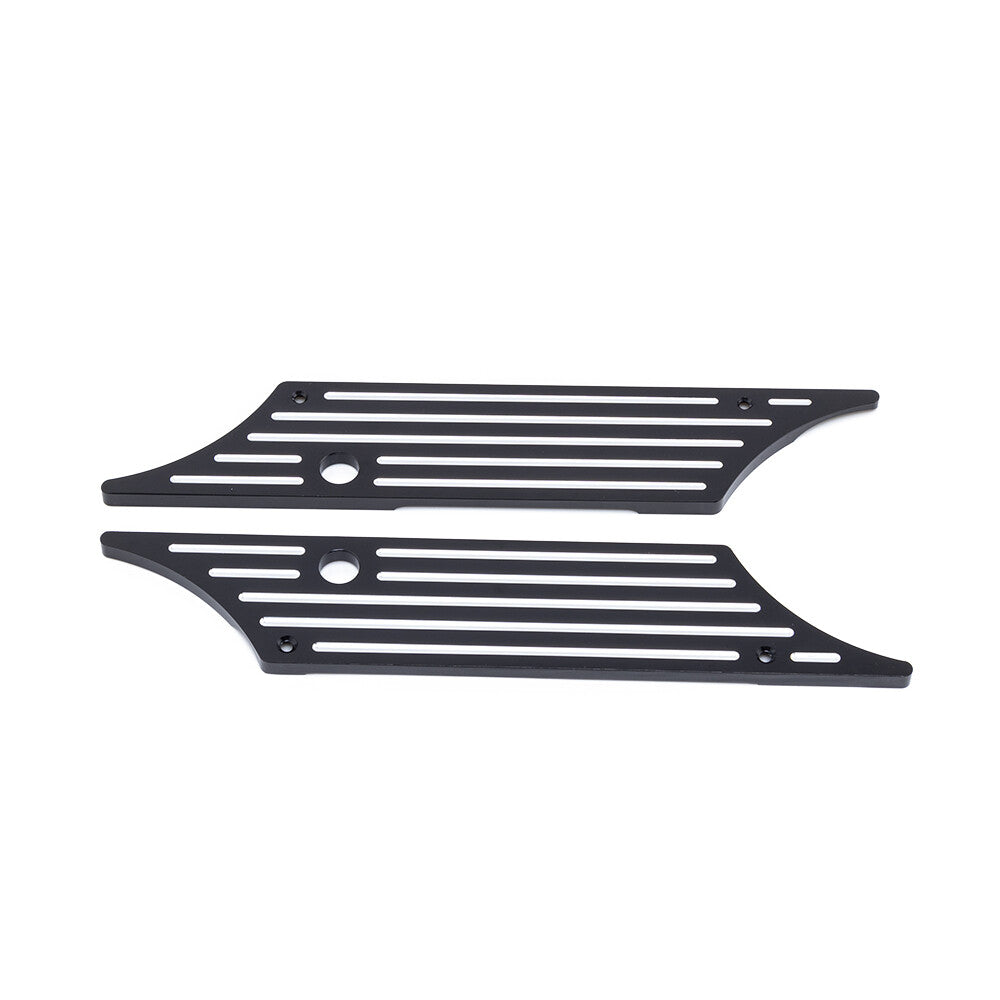 Black CNC Billet Saddlebag Latch Cover for Harley Touring Hard Bags 1993-2013 Q
