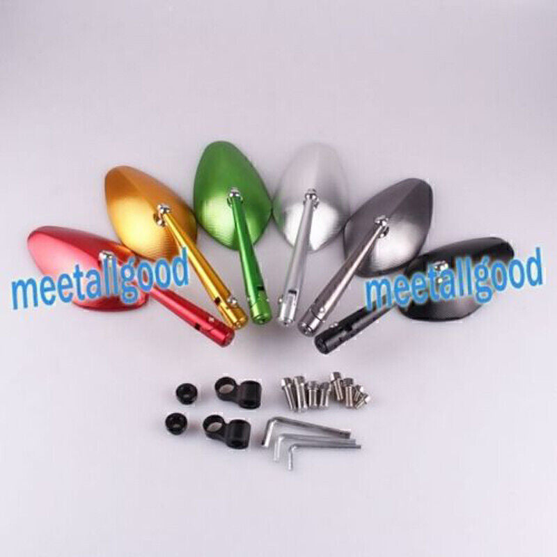 for Motorcycle Rear View Side Mirrors Left & Right Leaf Style Multi Q
