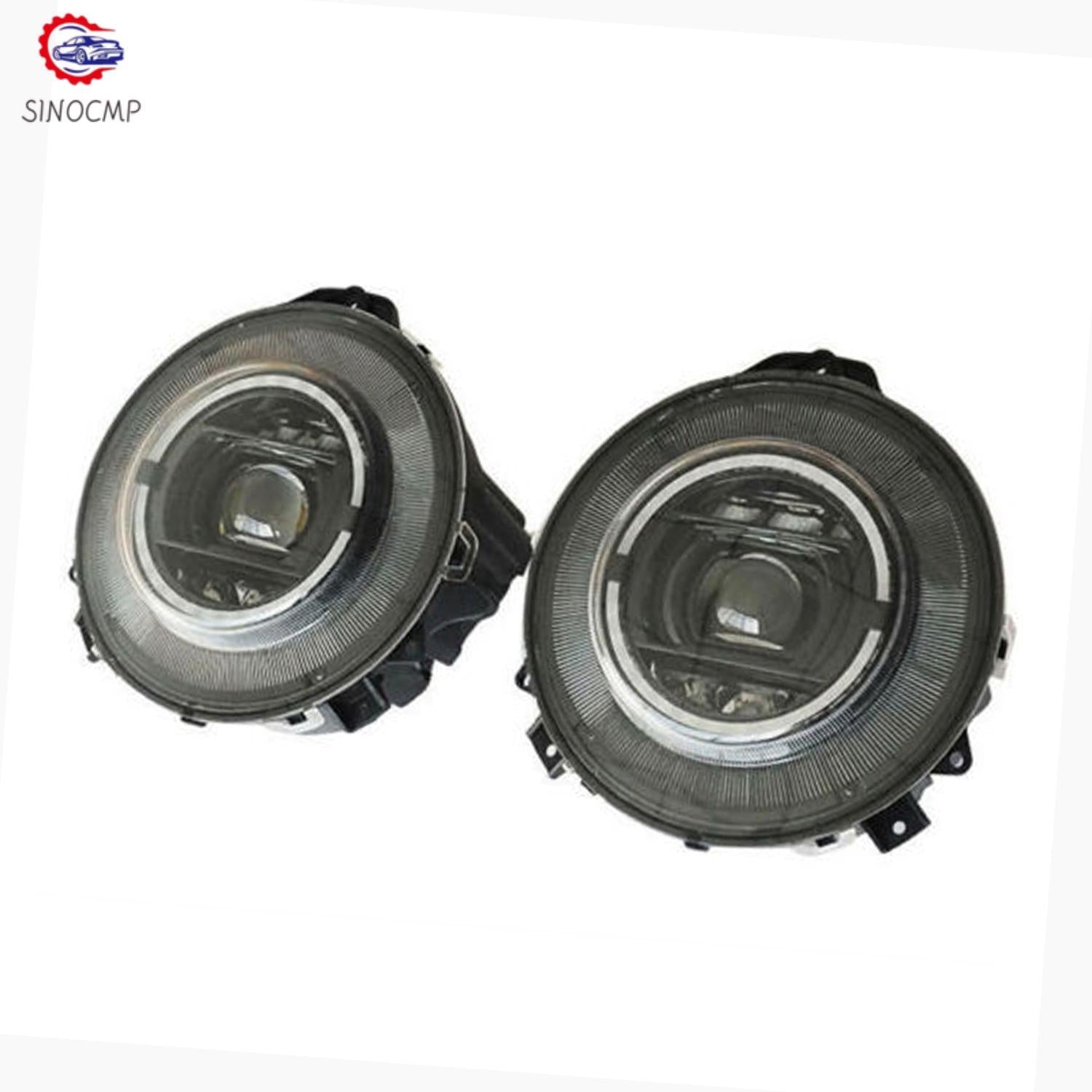 2pcs W463 Black Headlights Fit for 2009-2018 for Mercedes-Benz G Class G350 G500