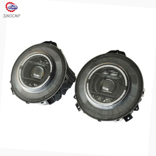 2pcs W463 Black Headlights Fit for 2009-2018 for Mercedes-Benz G Class G350 G500