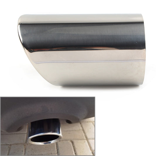 89mm Stainless Steel Rear Exhaust Pipe Tail Muffler Tip Round Accessories