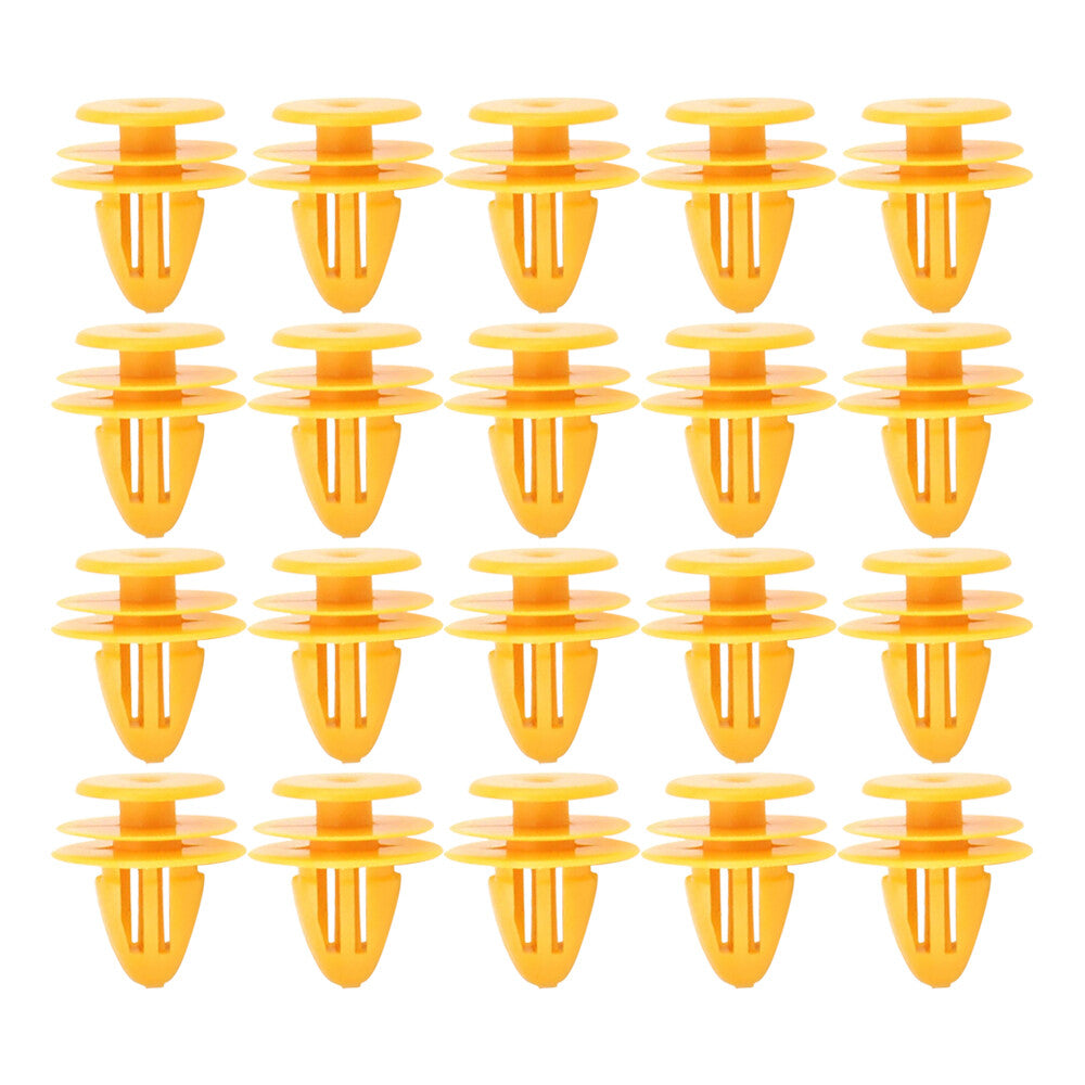 20 Door Trim Panel Fixing Clips Fits 2010-2019 Hyunda Optima Sportage Yellow