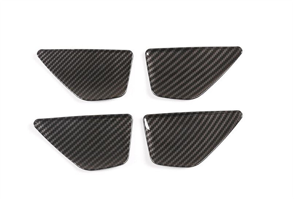 Carbon ABS Inner Door Handle Bowl Cover for Benz C E GLC Class W205 W213 2016-22