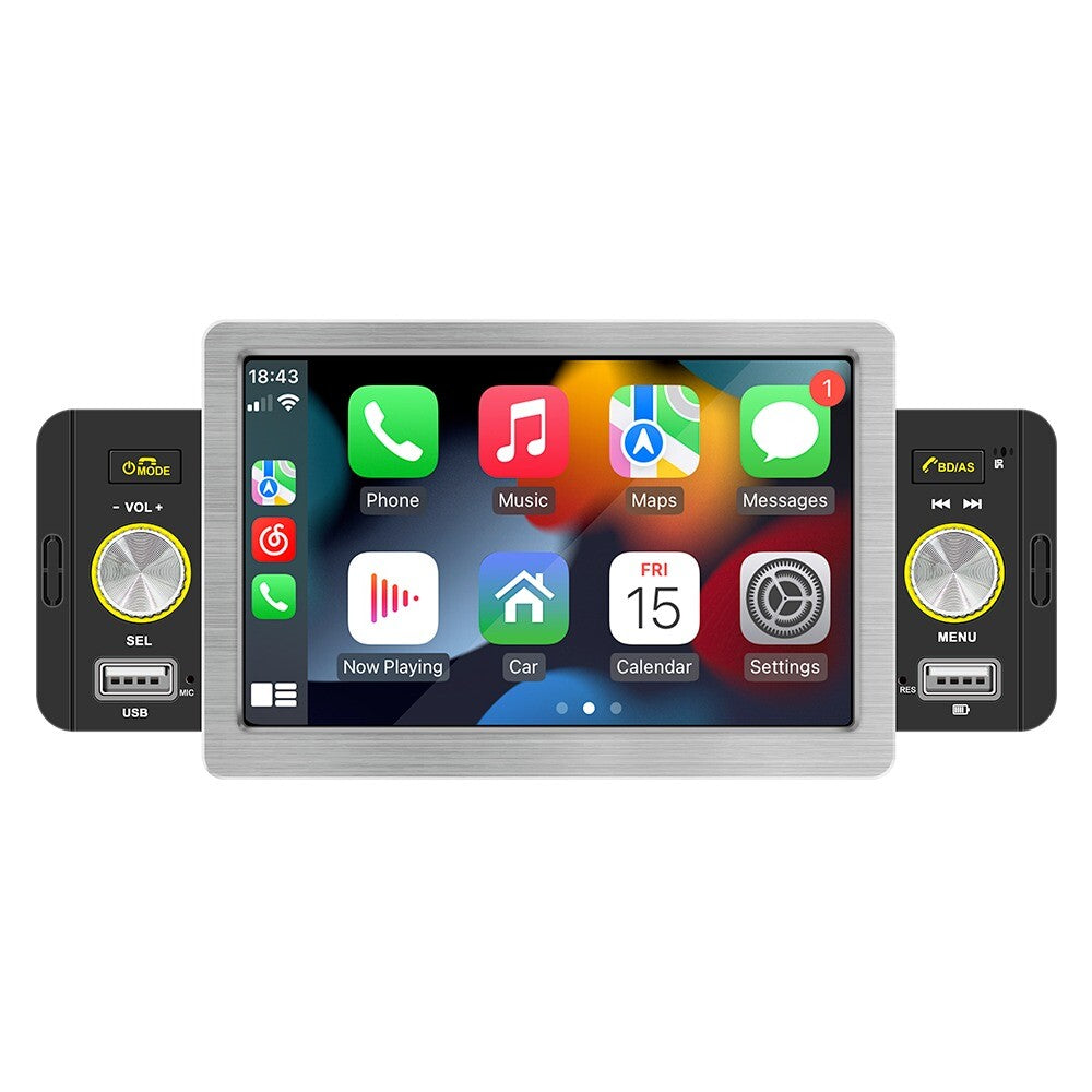 CarPlay 1Din Car Stereo Radio Android Touch Screen Bluetooth MP5-Player USB New n