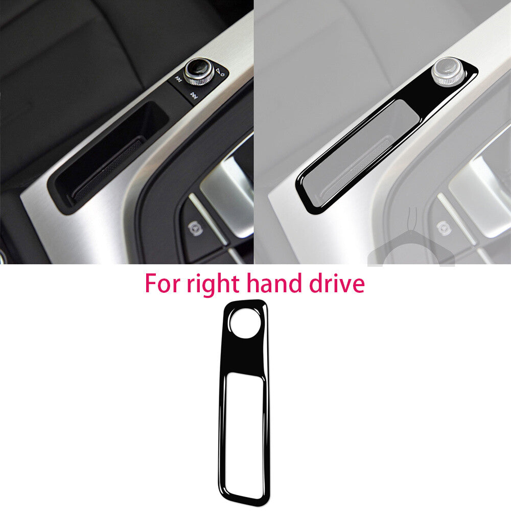 for Audi A4 B9 2017-2019 RHD Interior Volume Adjustment Switch Cover Gloss Black