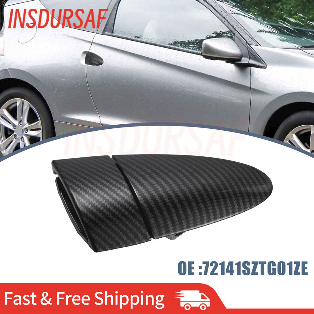 for Honda CRZ 11-2015 Front Right Car Exterior Door Handle Carbon Fiber Pattern