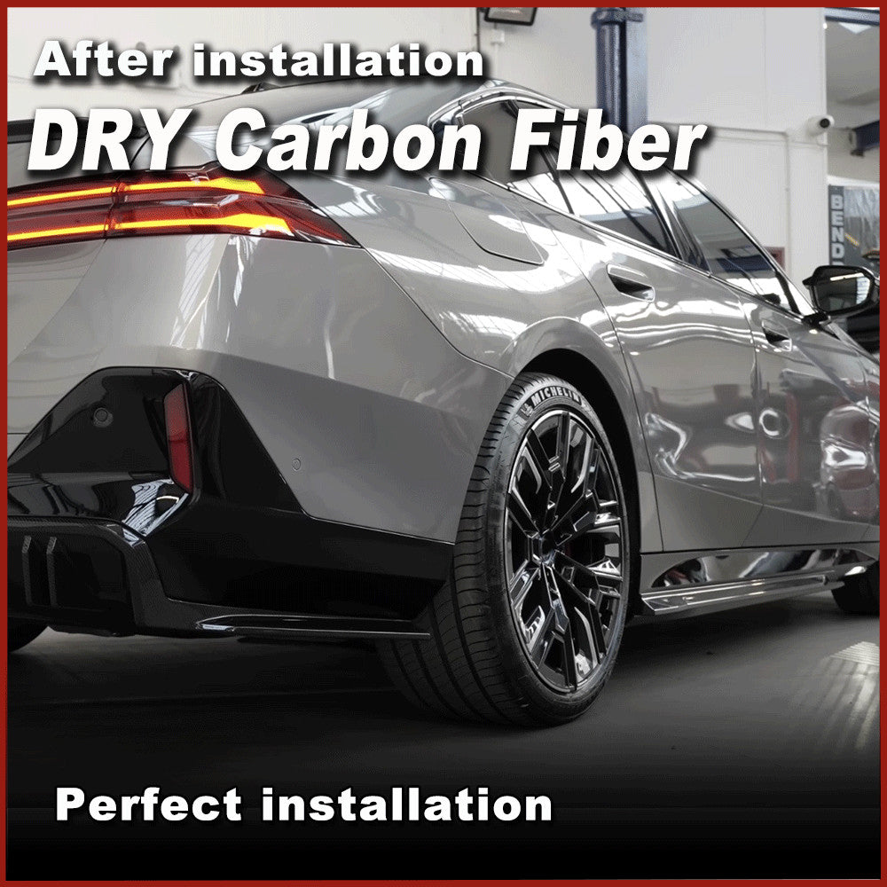 for BMW 5Series G60 520i G61 I5 M60 2024UP Dry Carbon Side Skirt Extension Lip
