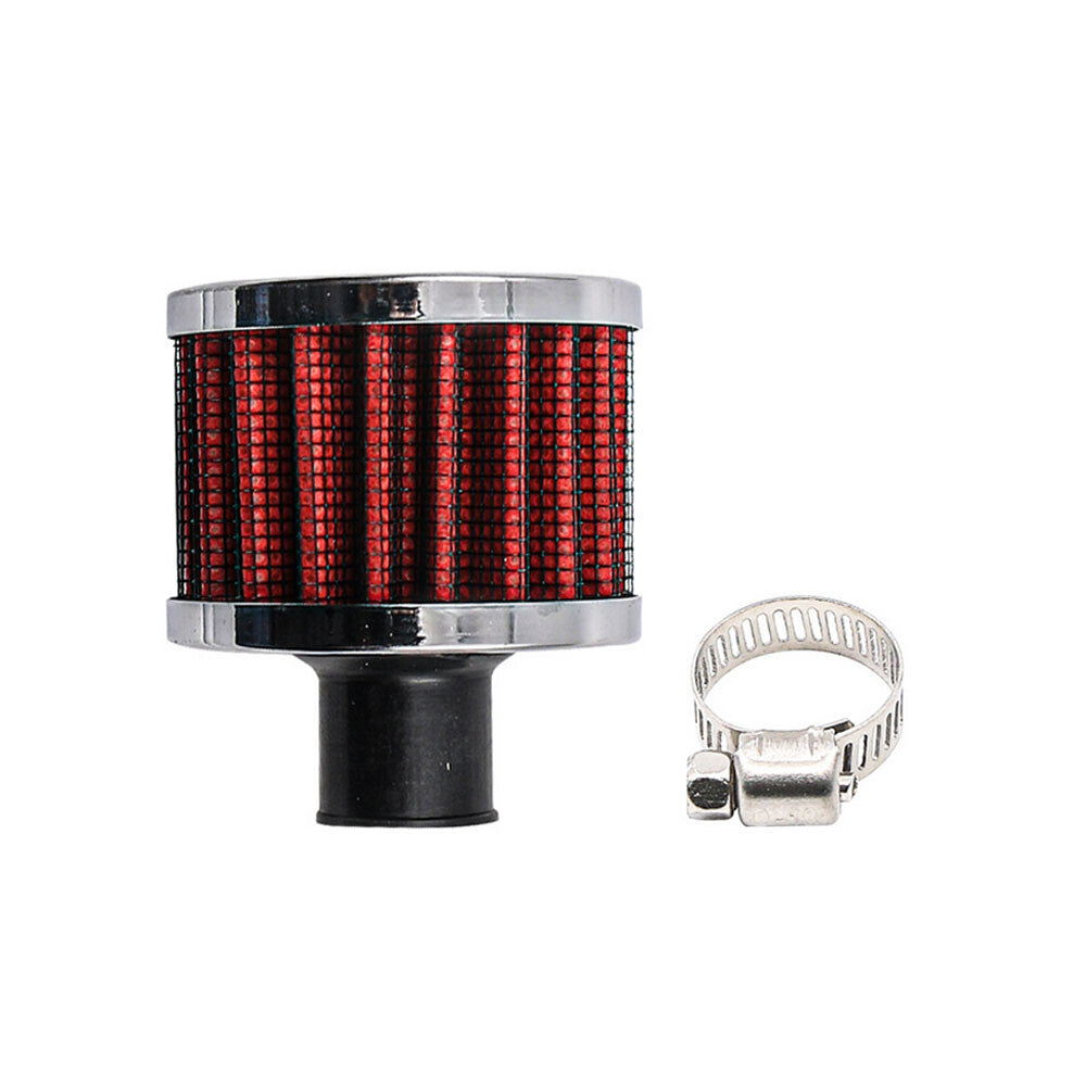 Plating Red 1/2 12mm UNIVERSAL Crankcase Vent Value Cover Air Breather Filter Q
