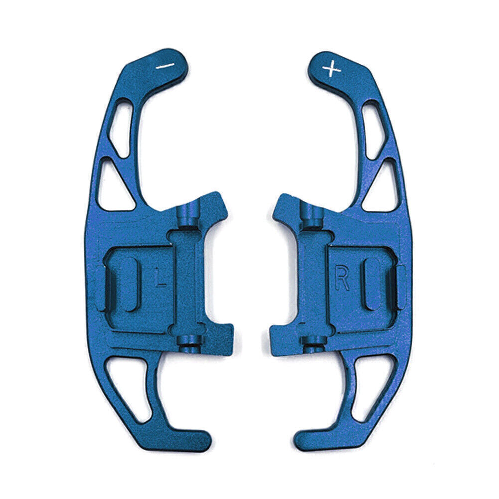 2xSteering Wheel Shift Shifter Paddle for VW for GOLF R GTD GTE MK7 2013-18 Blue