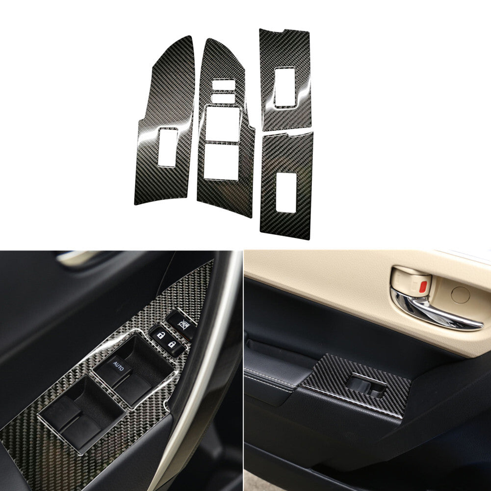 Suitable for Corolla 2019-2022 carbon fiber side mirror cover decoration- v