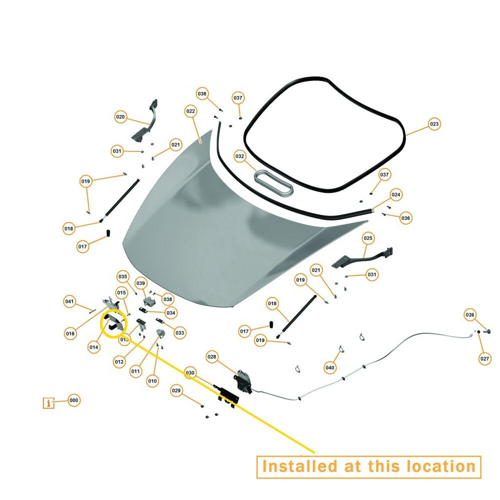 for MCLaren MP4 650 front cover locking bracket : 11A5277CP