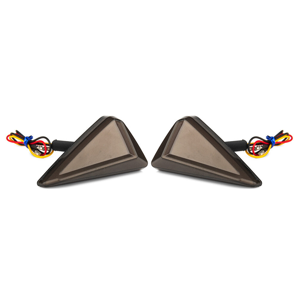 2x Motorcycle Amber Flush Mount LED Turn Signal DRL Blinker Light Indicator