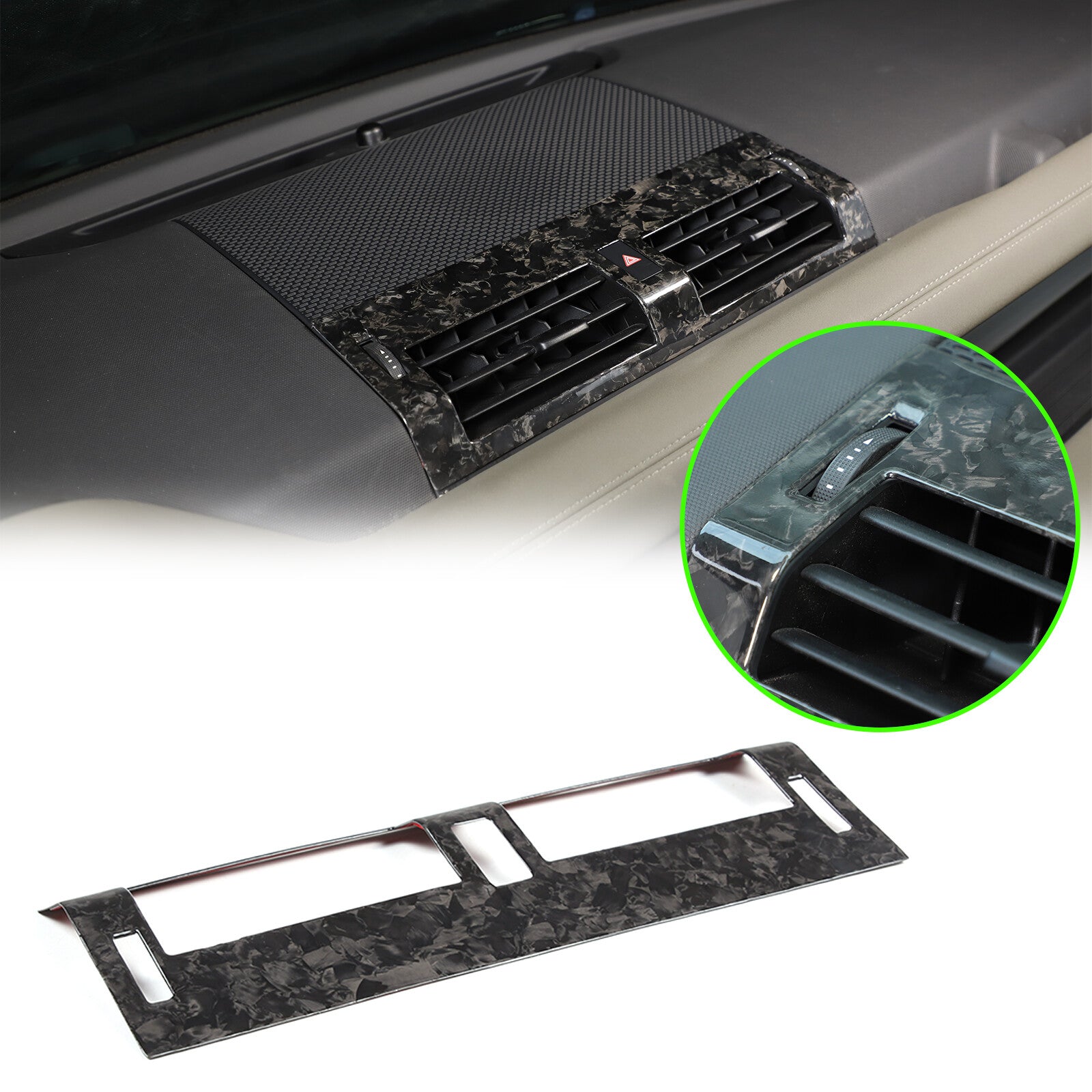 Forged carbon central control air vents are suitable for the 2020 for Land Rover for Defender . n