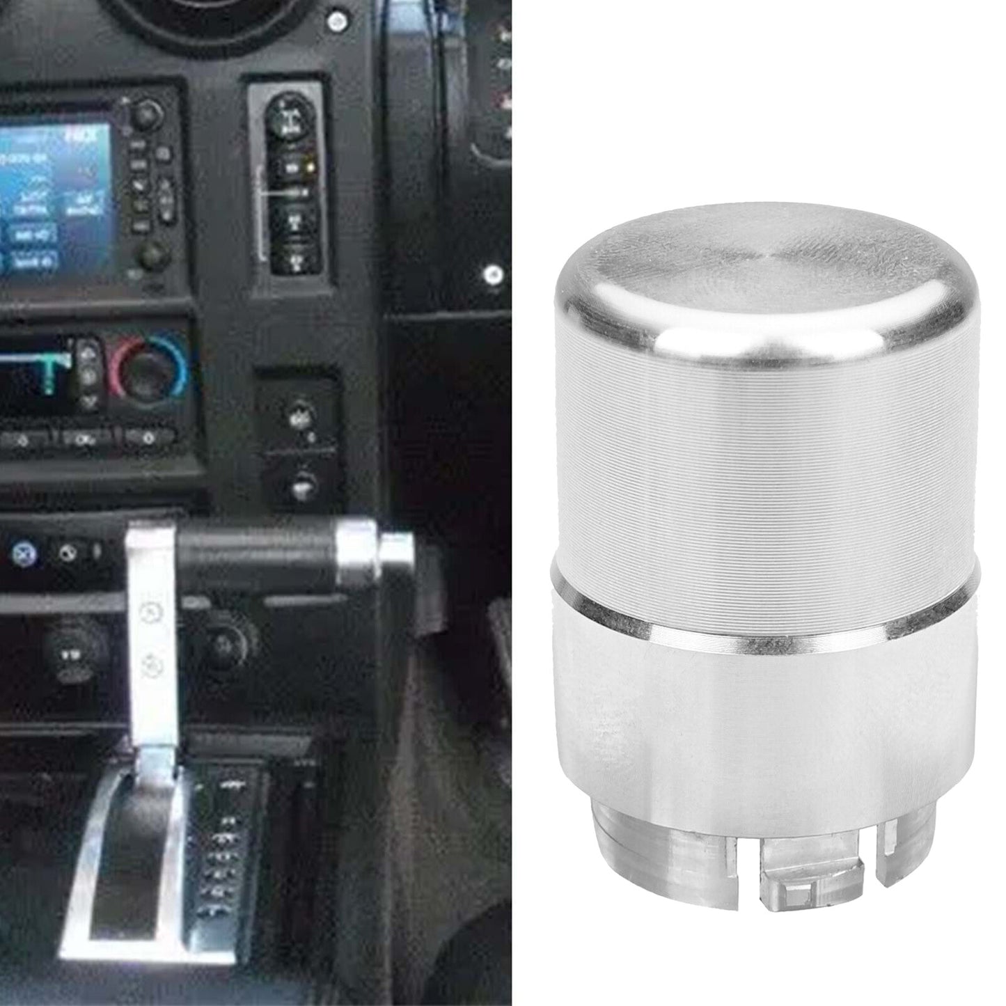 Transmission button blank aluminum suitable for Hummer H2 & H2 SUT 2003 - 2007 Q