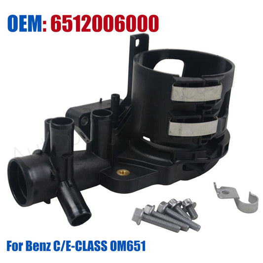 New Fuel Filter Housing Spout Nozzle for Benz C/E-CLASS OM651 Engine 6512006000