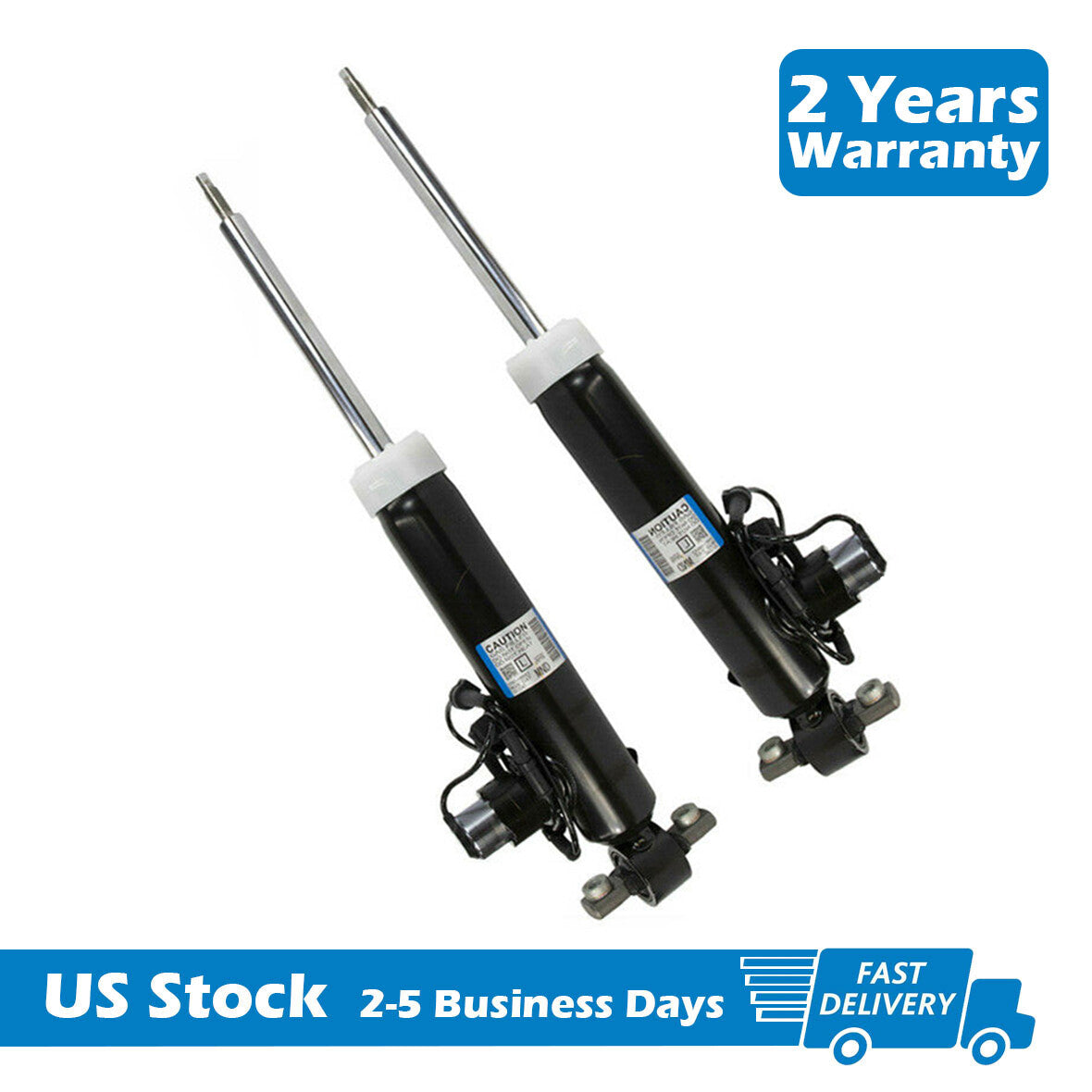 A pair of rear left suspension shock absorbers for the for Lincoln MKZ 2013 - Electric