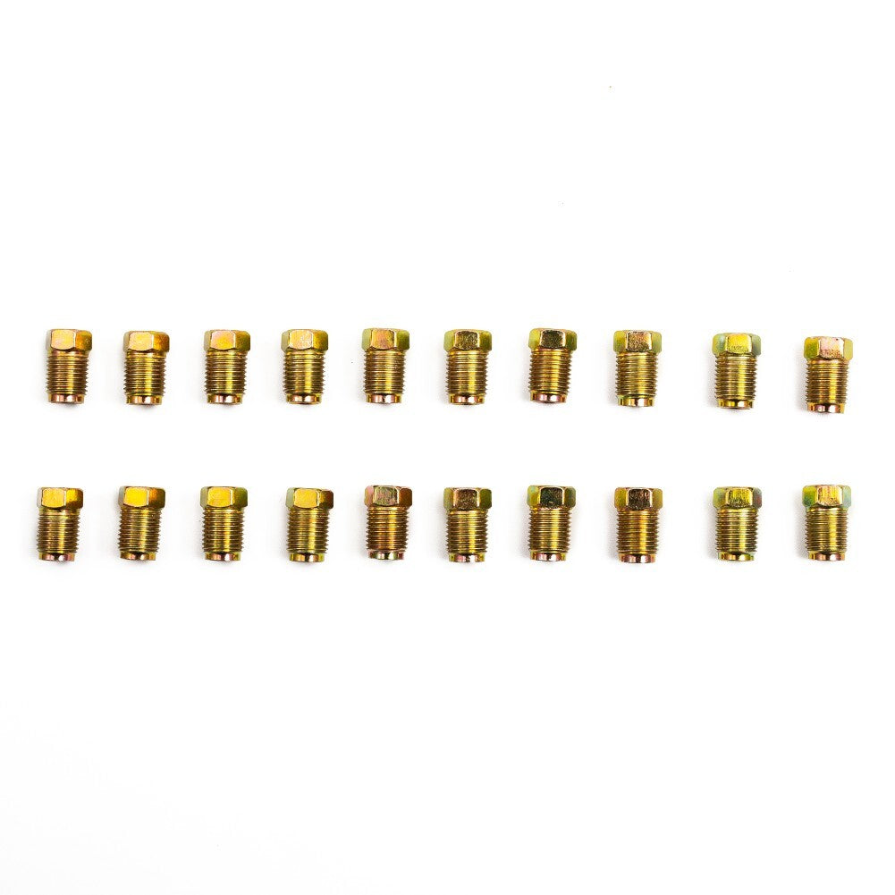 10mm x 1mm brake tube fitting kit for metric end coupling nuts for inverted flare tubes