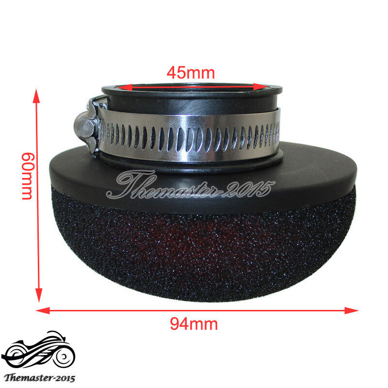 45mm Air Filter Pod For Pit Dirt Bike ATV Quad Go Kart Buggy Motorcycle Q