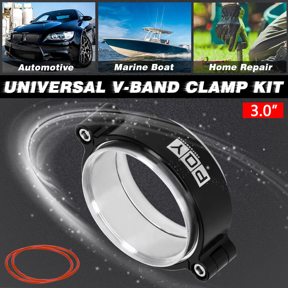 3.0inch Intercooler Exhaust V Band Clamp Quick Release HD Clamp Billet Aluminium