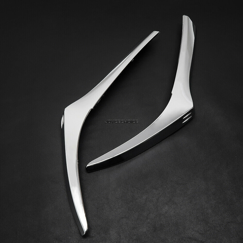 ABS Front Headlight Eyebrow Eyelids Trim for Toyota for Land Cruiser LC200 2016-2021