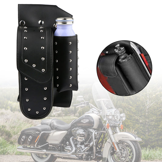 Saddlebag Protector Bag Water Bottle Holder for Harley Road King Electra Glide