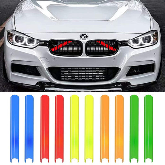 2pcs Car Front V Brace Grill Strip Cover Trim for BMW 3 4 5 Series F30 F32 G30 Q