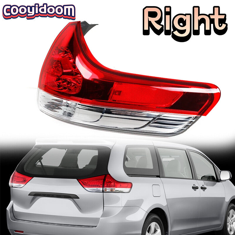 The right taillight is applicable to the 2011-14 for Toyota for Sienna rear exterior brake light 8156008030.