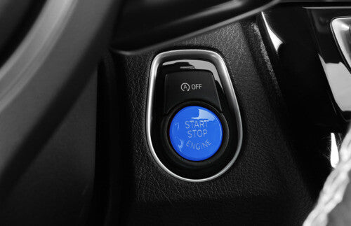 Switch Trim Start Button Ignition Fit for BMW 3 4 Series GT 2013-2019 ABS Blue
