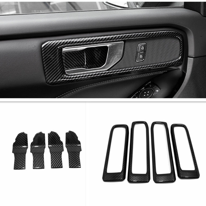 For Explorer 2020 2021 ABS Carbon Fiber for Seat Adjustment Button Cover Trim v