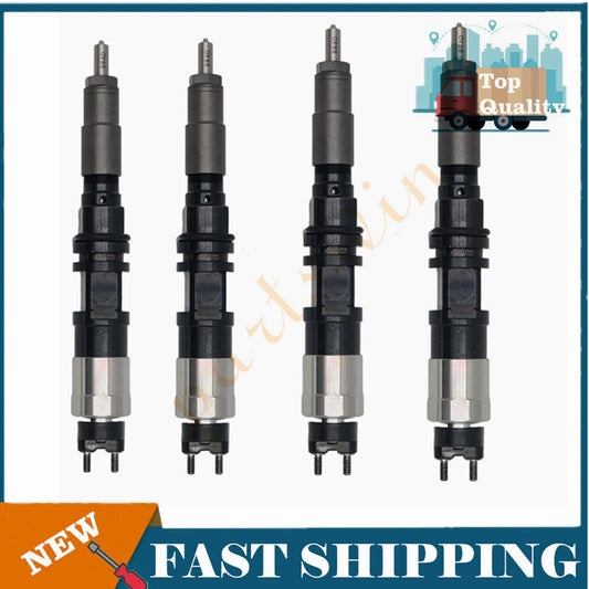 4-pack of new diesel fuel injectors for John Deer 8530 tractors 095000-6480 RE529149- n